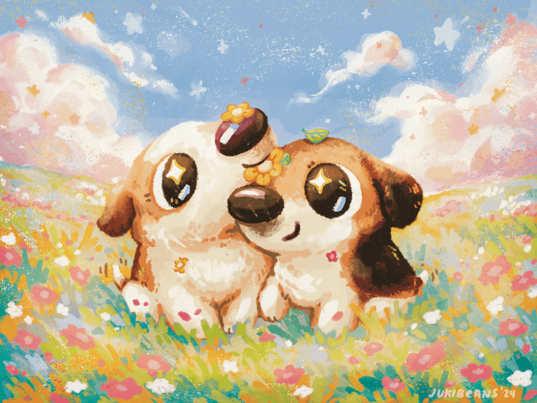 Pair of Beagles commission