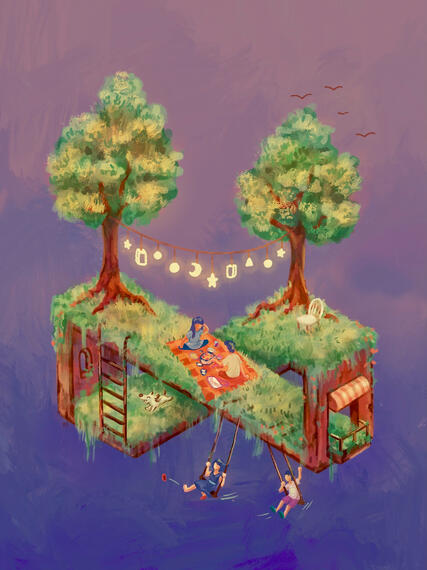 Illusion park for a school project