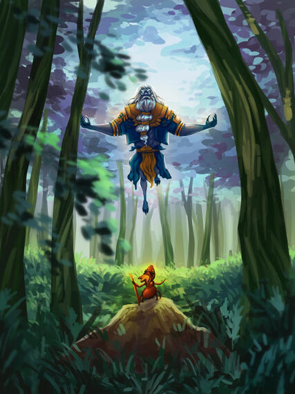 comic project front cover draft