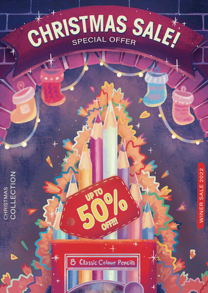 Christmas Ad for National Bookstore (School Project)