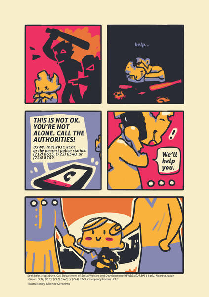 Zine for domestic abuse campaign