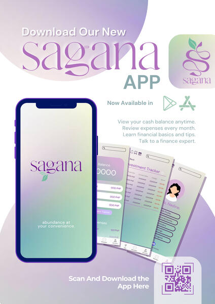 Flyer for 'Sagana', School campaign about financial literacy for women