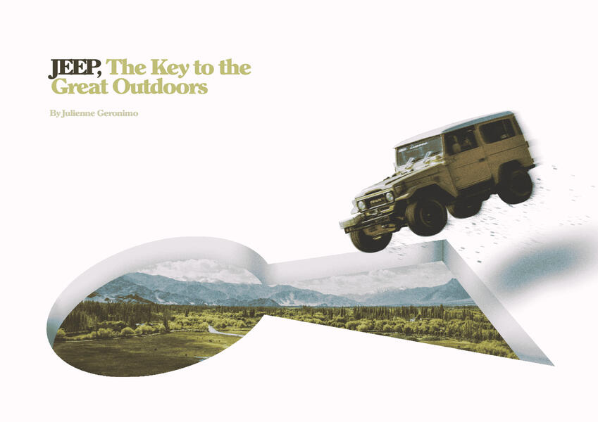 Print Ad for "Jeep ,The Key to the Great Outdoor"