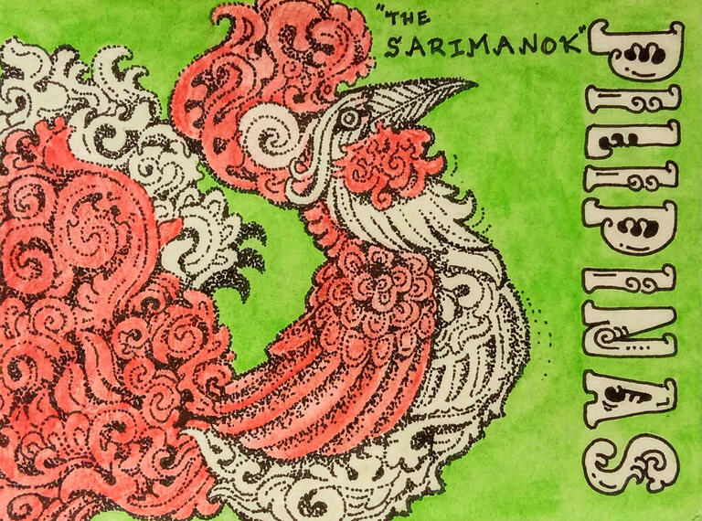 Postcard showcasing the Philippine's little wonders - The Sarimanok