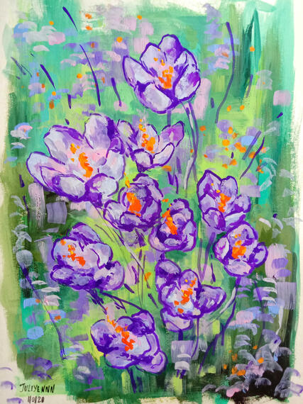 Violet flower study