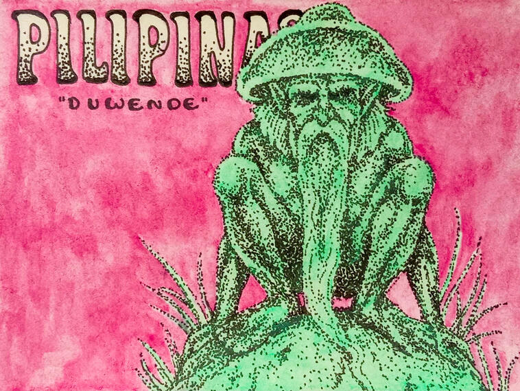 Postcard showcasing the Philippine's little wonders - 'Duwende'